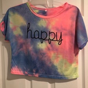 Tie dye crop top